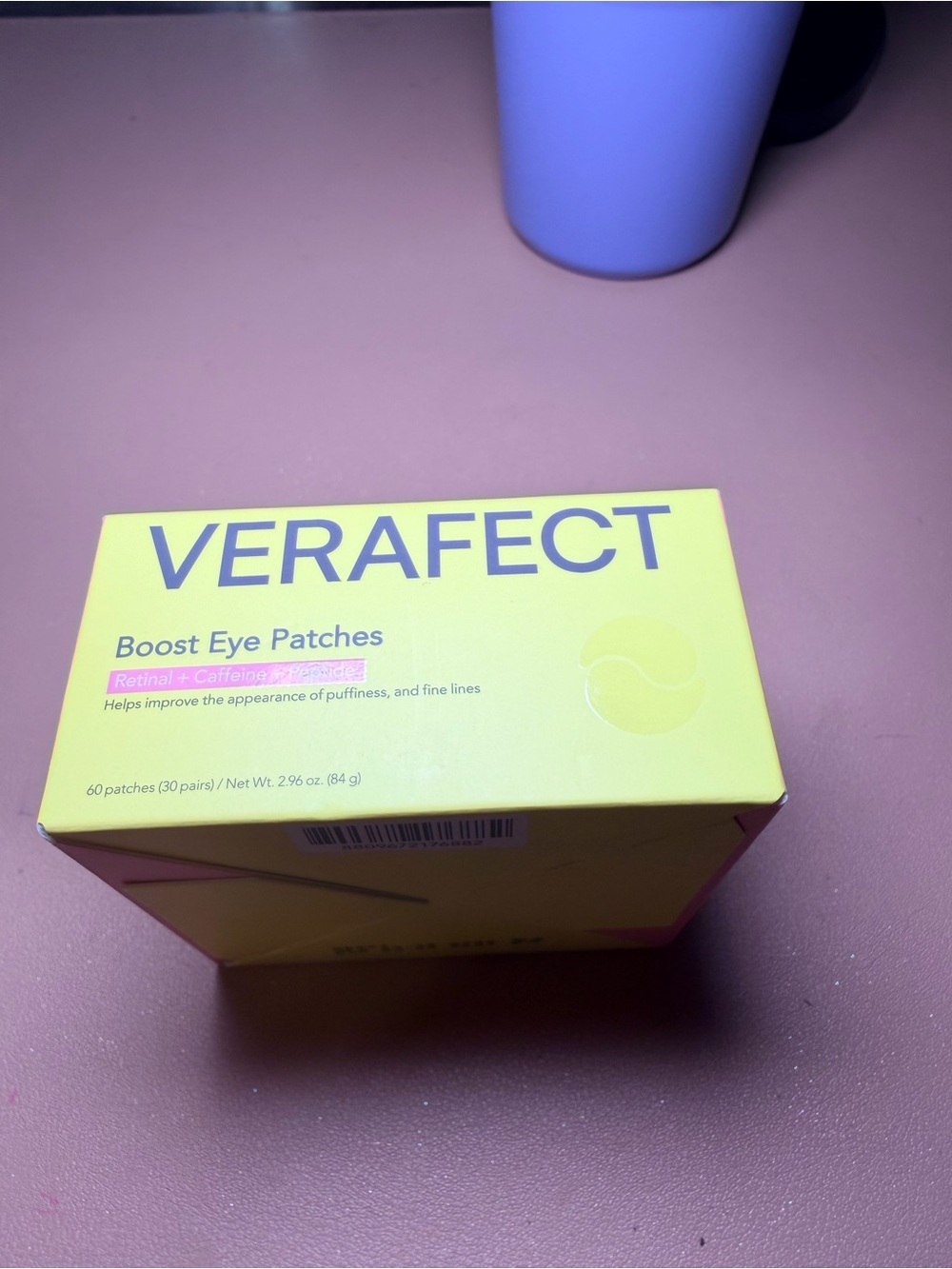 Verafect Boost Eye Patches, Retinal + Caffeine + Peptide, 60 Patches (30 Pair)